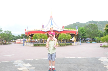 Carousel in Fantasyland in Hong Kong Disneyland